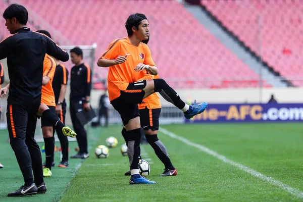 Les Joueurs Des Kashima Antlers Japon Participent Une Séance Entraînement — Photo