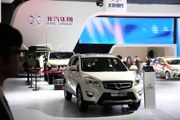 Nézd Stand Baic Alatt Kína Guangzhou Nemzetközi Autó Kiállítás Más — Stock Fotó