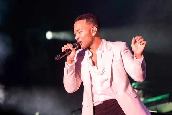 Cantante Compositor Músico Actor Estadounidense John Legend Actúa Concierto Ciudad — Foto de Stock