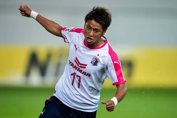 Takaki Fukumitsu Dari Jepang Cerezo Osaka Merayakan Setelah Mencetak Gol — Stok Foto