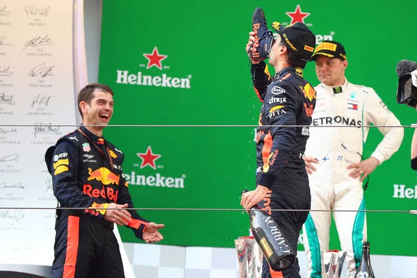 레이싱의 다니엘 Ricciardo 드라이버 2018 2018 포뮬러 그랑프리 상하이에서 상하이 — 스톡 사진