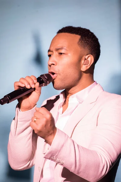 Penyanyi Penulis Lagu Musisi Dan Aktor Amerika John Legend Tampil — Stok Foto