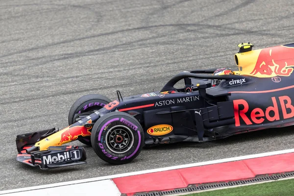 Piloto Holandês Max Verstappen Red Bull Racing Dirige Seu Carro — Fotografia de Stock