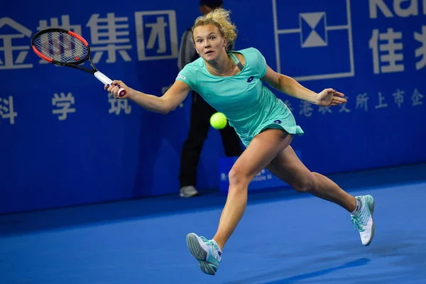 공화국의 Siniakova 합니다 러시아의 마리아 단식의 그들의 준결승 경기에서 중국의 — 스톡 사진