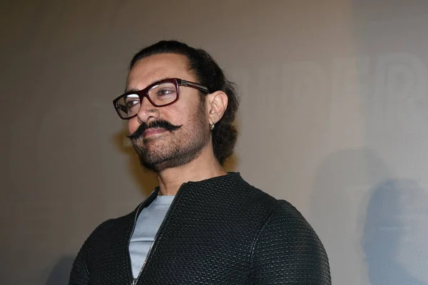 Acteur Indien Aamir Khan Assiste Road Show Pour Promouvoir Son — Photo