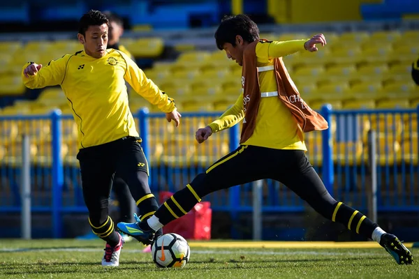 Pemain Jepang Kashiwa Reysol Mengambil Bagian Dalam Sesi Latihan Untuk — Stok Foto