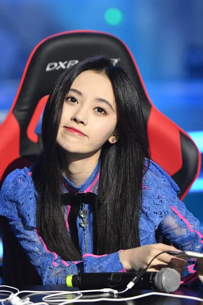 Chinese Singer Actress Jingyi Attends Mobile Game Competition Image Ambassador — Stock Photo, Image