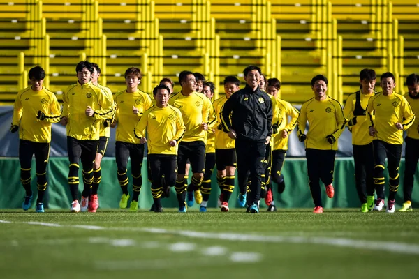 Spieler Von Kashiwa Reysol Aus Japan Nehmen Einer Trainingseinheit Für — Stockfoto