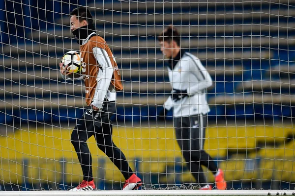 Jogadores Tianjin Quanjian China Participar Uma Sessão Treinamento Para Uma — Fotografia de Stock