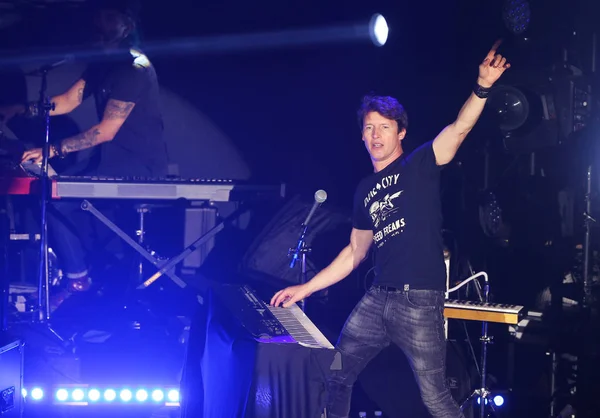 Cantante Inglés James Blunt Actúa Durante Concierto Taipei Taiwán Marzo — Foto de Stock