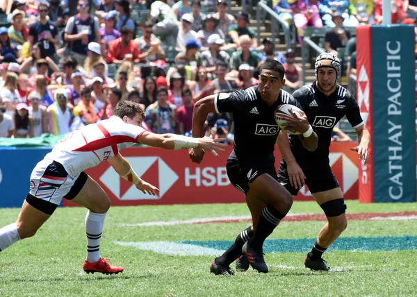 Nouvelle Zélande Concourt Contre Les États Unis Dans Match Rugby — Photo
