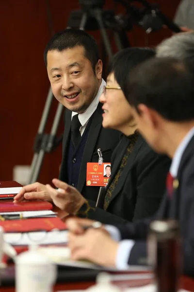 Directrice Chinoise Jia Zhangke Également Députée Première Session 13E Assemblée — Photo