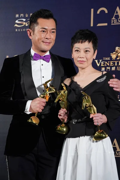 Actriz Taiwanesa Sylvia Chang Chia Derecha Cantante Actor Hong Kong — Foto de Stock