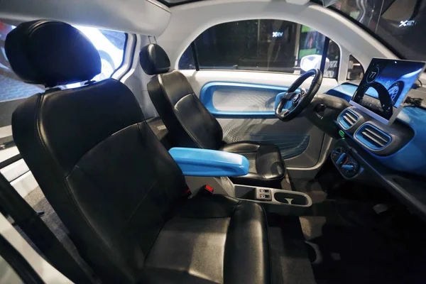 Vista Interior Automóvil Eléctrico Lsev Impreso Del Vehículo Eléctrico Con —  Fotos de Stock