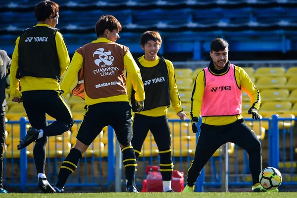 Spieler Von Kashiwa Reysol Aus Japan Nehmen Einer Trainingseinheit Für — Stockfoto
