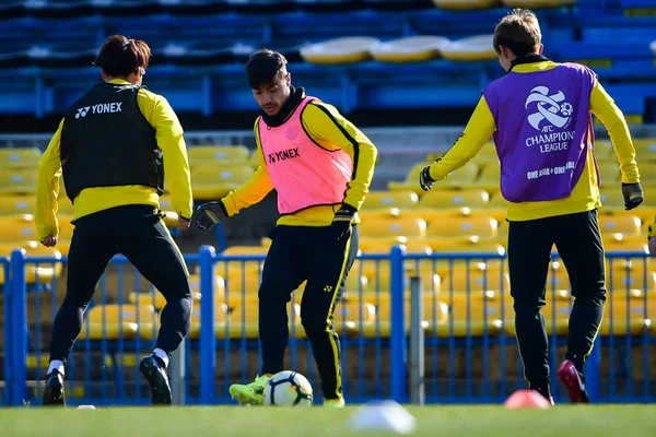 Spieler Von Kashiwa Reysol Aus Japan Nehmen Einer Trainingseinheit Für — Stockfoto