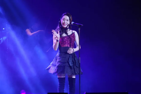 Japanese Singer Actress Noriko Sakai Performs Sakai Noriko Live Hong — ストック写真