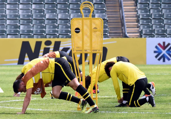 Los Jugadores Kashiwa Reysol Japón Participan Una Sesión Entrenamiento Antes — Foto de Stock