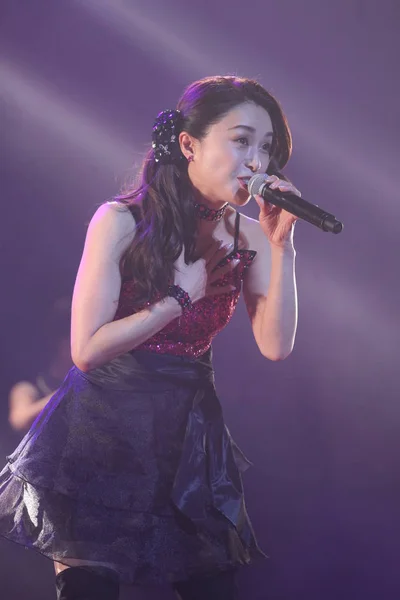 Japońska Piosenkarka Aktorka Noriko Sakai Wykonuje Podczas Sakai Noriko Koncert — Zdjęcie stockowe