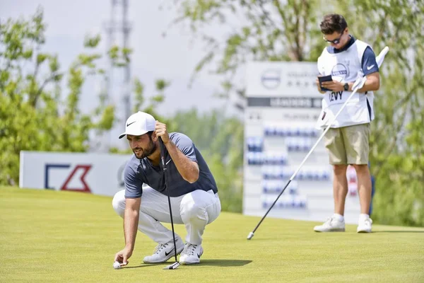 Александр Леви Франции Выступил Третьем Раунде Турнира Volvo China Open — стоковое фото