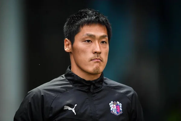 Japansk Fodboldspiller Kenta Tanno Fra Japans Cerezo Osaka Deltager Træningssession - Stock-foto