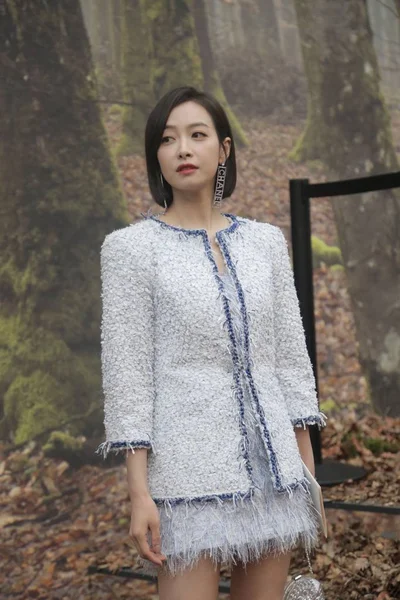 Çinli Şarkıcı Aktris Victoria Şarkı Veya Şarkı Qian Chanel Gösteri — Stok fotoğraf