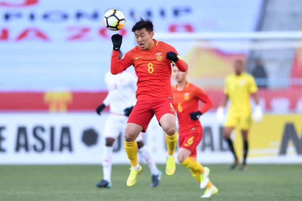 중국의 동쪽으로 중국의 2018 2018 Afc 선수권 중국과 경기에서 중국의 — 스톡 사진