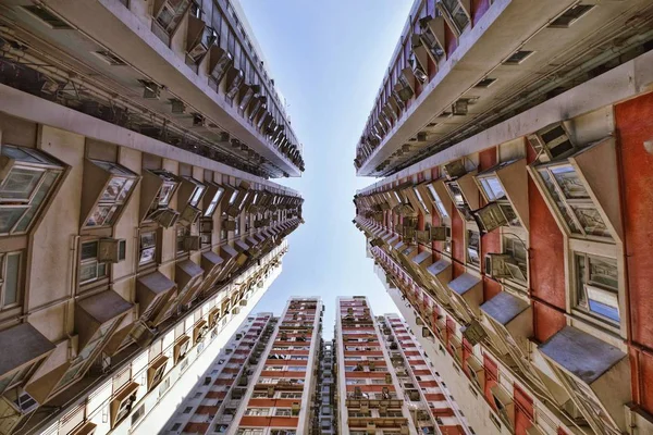 Kilátás Házak Állami Bérelhető Lakások Prh Hong Kong Kína Október — Stock Fotó