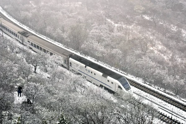 Train Grande Vitesse Crh China Railway High Speed Traverse Mer — Photo