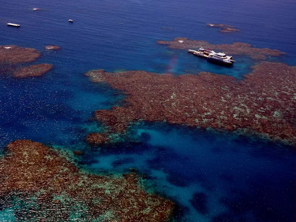 Landschaft Des Großen Barriereriffs Korallenmeer Vor Der Küste Von Queensland — Stockfoto