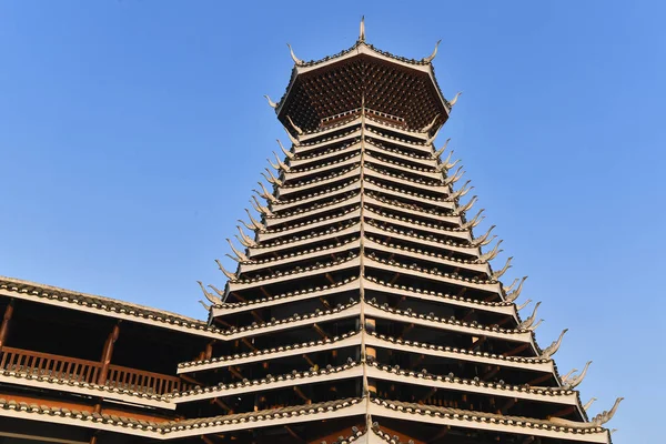 Vista Del Grupo Torres Tambor Único Más Grande China Centro —  Fotos de Stock