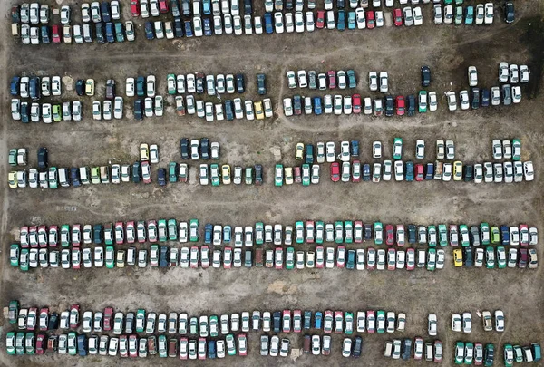 Çin Güneyindeki Guangdong Eyaletinin Shenzhen Kentindeki Bir Otoparka Binlerce Tutuklu — Stok fotoğraf