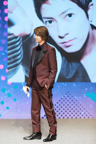 Actor Cantante Japonés Tomohisa Yamashita También Conocido Como Yamapi Asiste — Foto de Stock