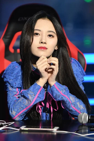 Cantante Actriz China Jingyi Asiste Concurso Juegos Móviles Como Embajadora — Foto de Stock