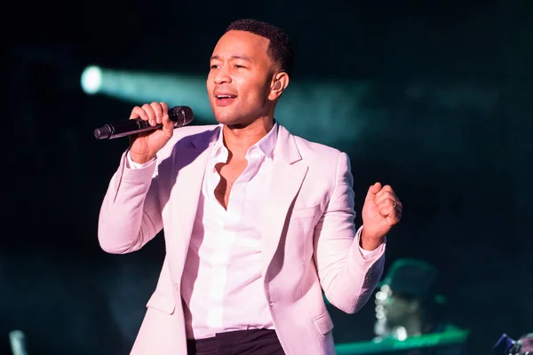 American Singer Songwriter Musician Actor John Legend Performs Concert Shenzhen — Stock Photo, Image