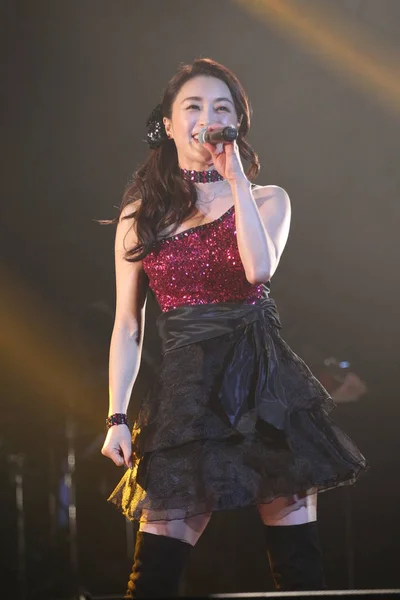 Japanese Singer Actress Noriko Sakai Performs Sakai Noriko Live Hong — 图库照片