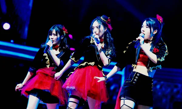 Members Chinese Girl Group Snh48 Perform 4Th Edition Snh48 Request — Stock Photo, Image