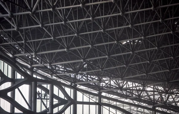 Внутренний Вид Строительной Площадки Главного Терминала Совместно Спроектированного Иракско Британским — стоковое фото