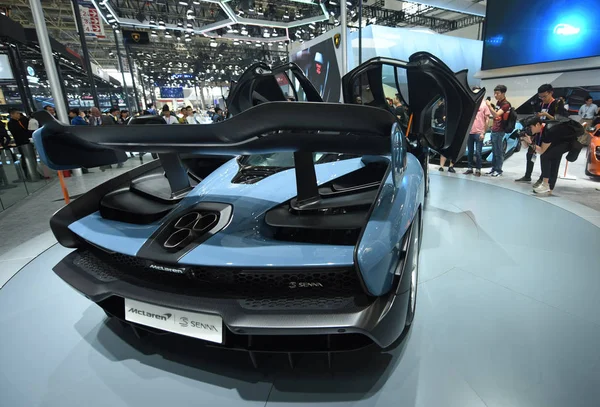 Coche Mclaren Senna Exhibe Durante 15ª Exposición Internacional Automóviles Beijing — Foto de Stock