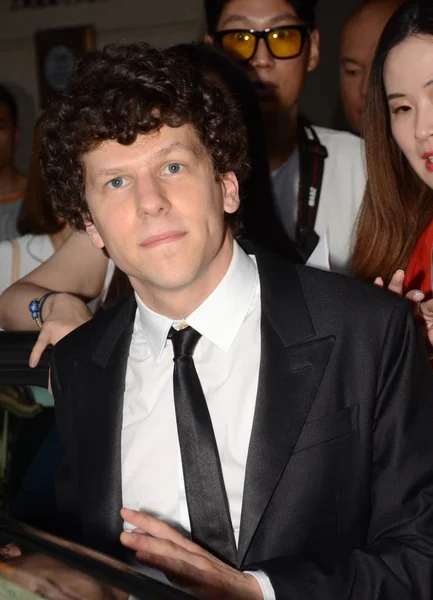 American Actor Jesse Eisenberg Leaves Hotel Attend Closing Ceremony 21St — Stock Photo, Image