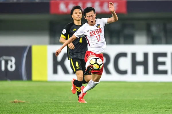 Çin Tianjin Quanjian Yuanjie Japonya Nın Kashiwa Reysol Grubu Maçında — Stok fotoğraf