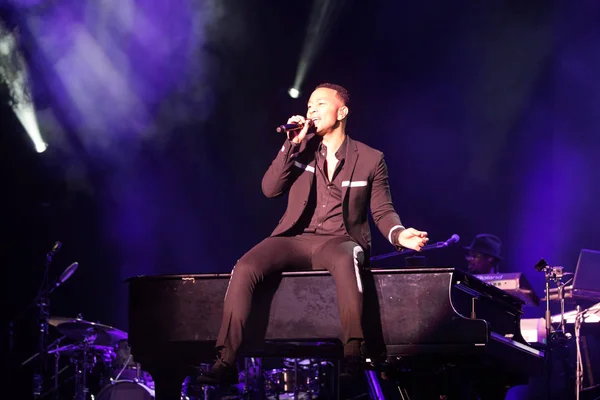 Cantante Compositor Músico Actor Estadounidense John Legend Actúa Concierto Ciudad — Foto de Stock