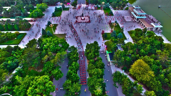 Légi Felvétel Zhaoling Sír Beiling Park Shenyang Város Észak Kínai — Stock Fotó
