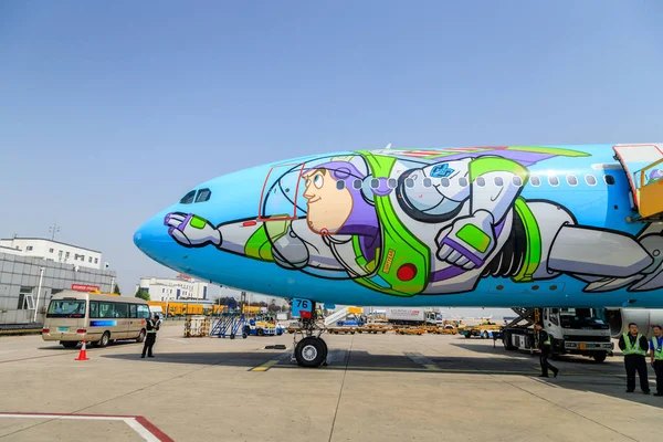 Disney Pixar Toy Story Themed Aircraft Launched China Eastern Airlines — Stock Photo, Image
