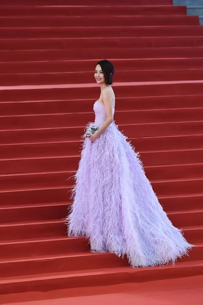 Chinese Actress Tong Liya Arrives Red Carpet Closing Ceremony 8Th — Stock Photo, Image