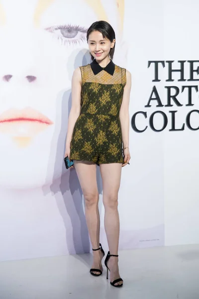 Attrice Cinese Wang Ziwen Arriva Mostra Dior Art Color Shanghai — Foto Stock