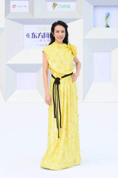 Cantora Atriz Hong Kong Karen Mok Chega Para 25Th Chinese — Fotografia de Stock