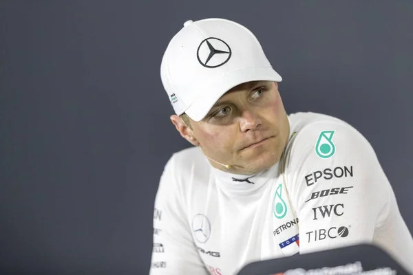 Der Finnische Formel Pilot Valtteri Bottas Von Mercedes Bei Der — Stockfoto