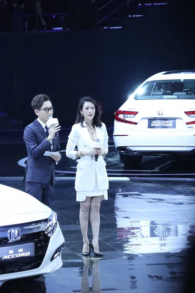 Kínai Színésznő Zhang Ziyi Részt Vesz 2018 Honda Accord Pekingben — Stock Fotó