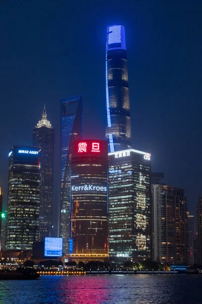 Shanghai Tower Hoogste Shanghai World Financial Center Tweede Hoogste Zijn — Stockfoto